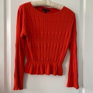 Banana Republic reddish orange bell sleeve sweater
